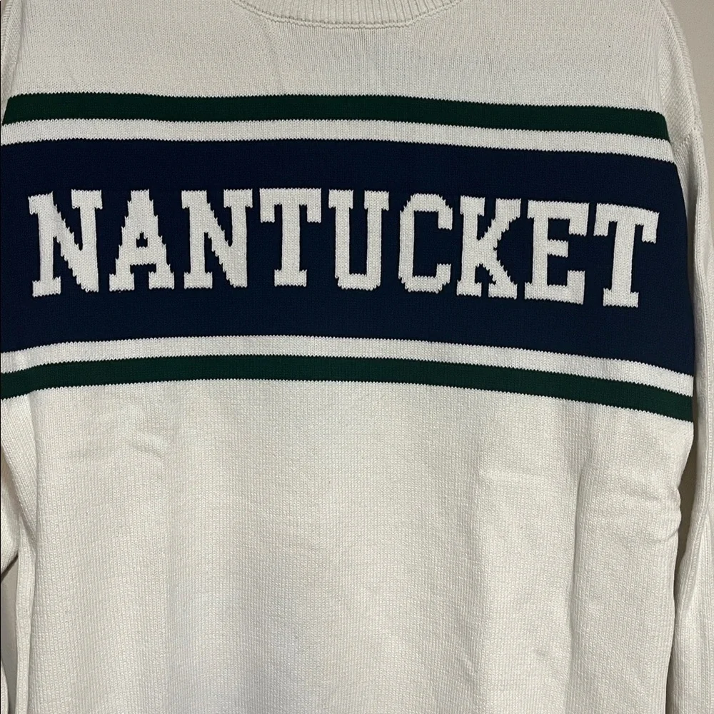 Nantucket Oversized crewneck sweater Mens size XS Womens S M Moonrise boating